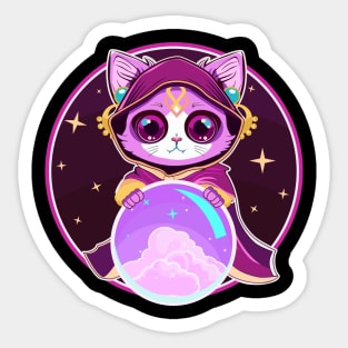 Fortune Teller Cat Sticker